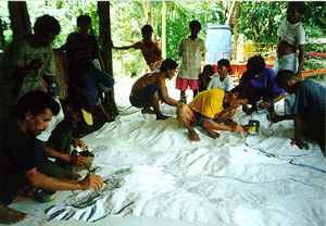 1:5000 scale 3-D model under construction by Aeta Indigenous Peoples